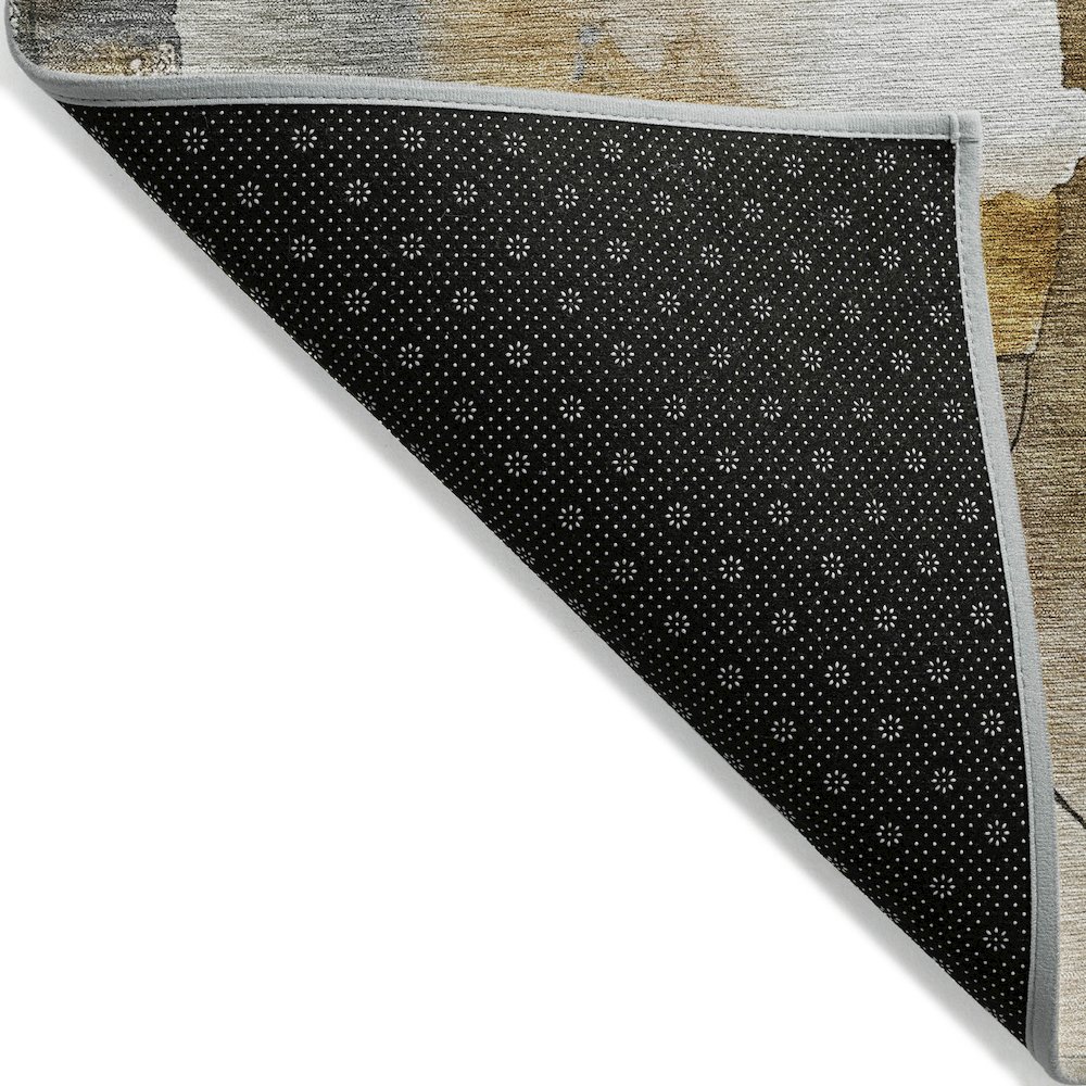 Machine Washable Indoor/Outdoor Chantille ACN2019 Mocha 2'3" x 7'6" Runner Rug. Picture 2