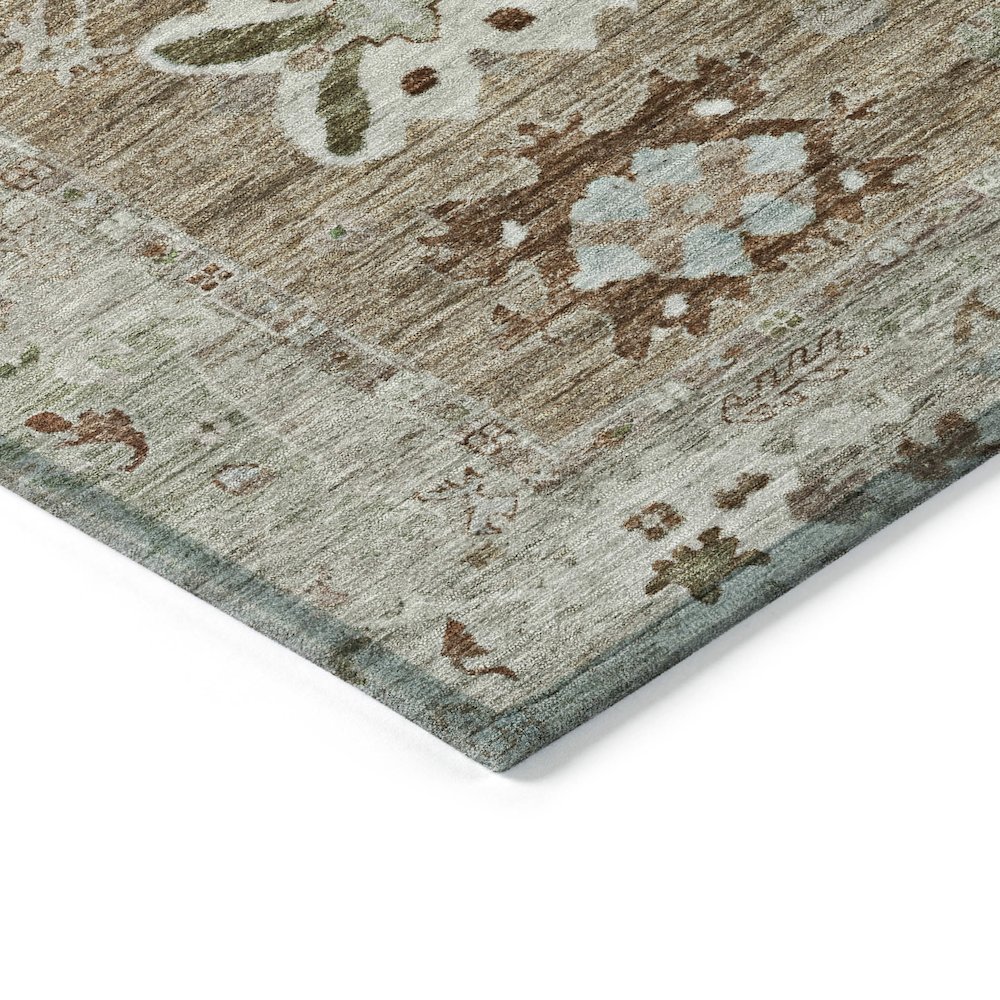 Machine Washable Indoor/Outdoor Chantille ACN2025 Brown 2'3" x 7'6" Runner Rug. Picture 3
