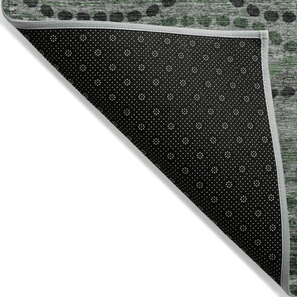 Machine Washable Indoor/Outdoor Chantille ACN2031 Olive 2'3" x 7'6" Runner Rug. Picture 2