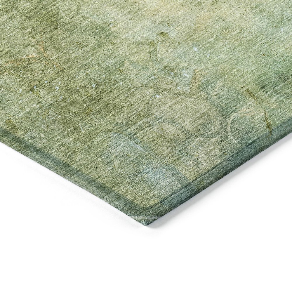 Machine Washable Indoor/Outdoor Chantille ACN2032 Sage 2'3" x 7'6" Runner Rug. Picture 3
