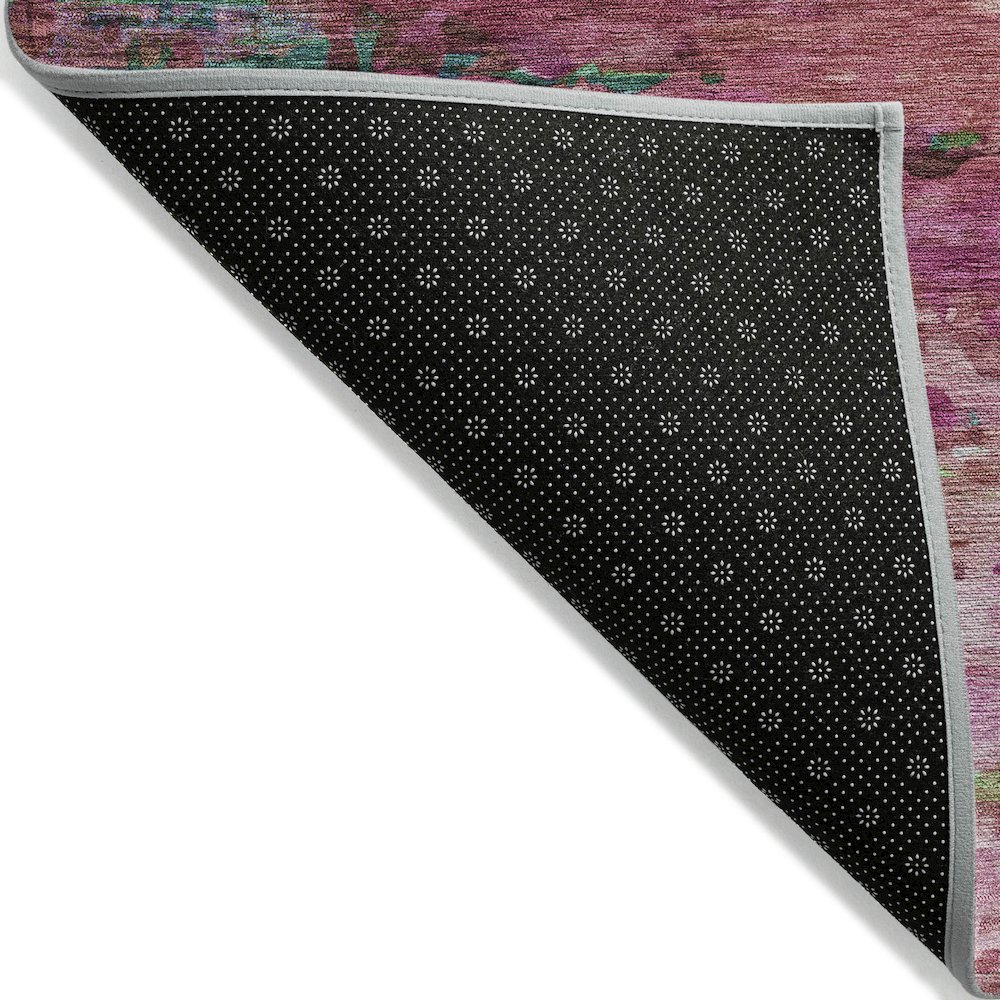 Machine Washable Indoor/Outdoor Chantille ACN2035 Pink 2'3" x 7'6" Runner Rug. Picture 2