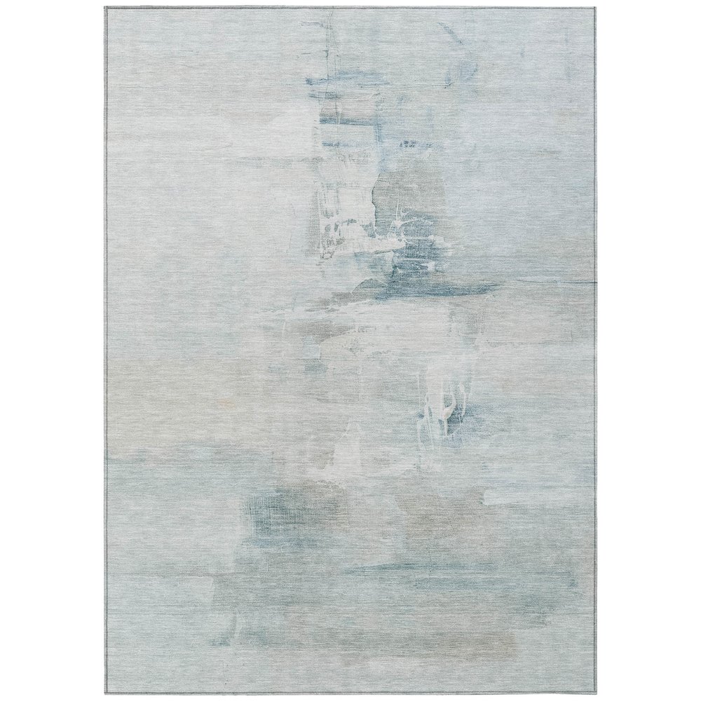 Machine Washable Indoor/Outdoor Chantille ACN2044 Sky 3' x 5' Rug. Picture 1
