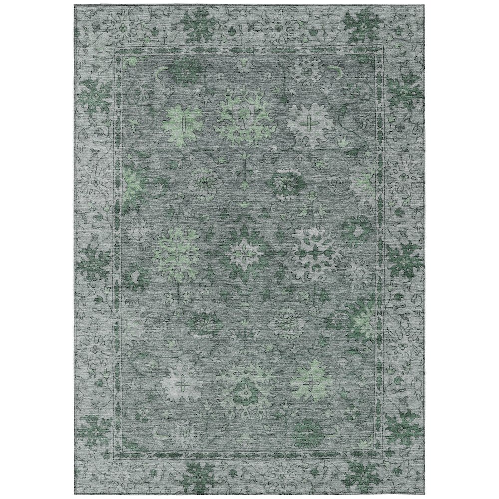 Machine Washable Indoor/Outdoor Chantille ACN2051 Aloe 3' x 5' Rug. Picture 1