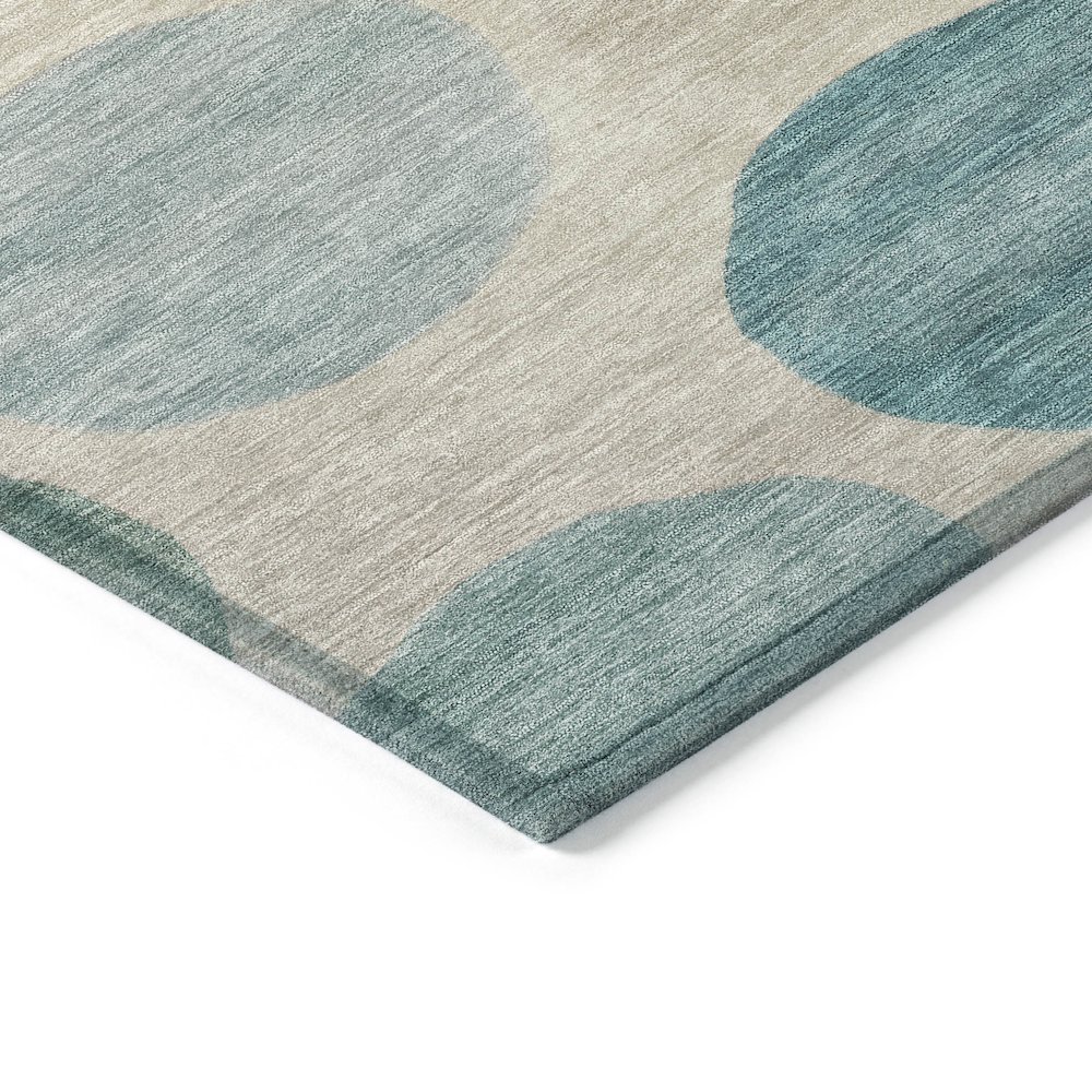 Machine Washable Indoor/Outdoor Chantille ACN2062 Teal 2'3" x 7'6" Runner Rug. Picture 3