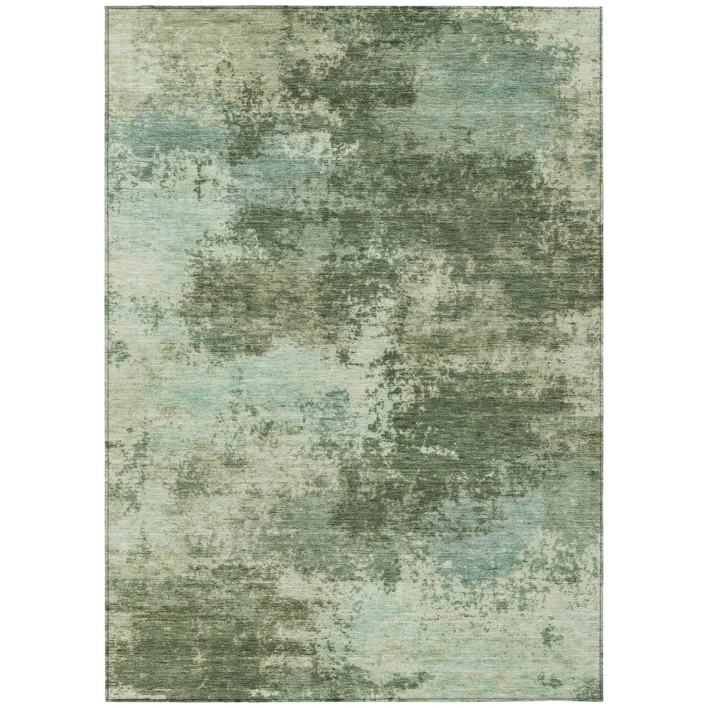 Machine Washable Indoor/Outdoor Chantille ACN2065 Aloe 3' x 5' Rug. Picture 1