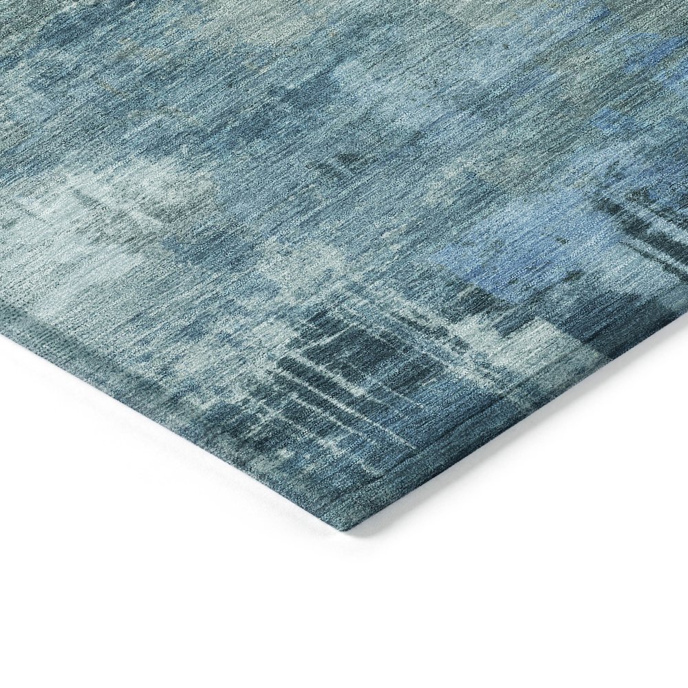 Machine Washable Indoor/Outdoor Chantille ACN2069 Blue 2'3" x 7'6" Runner Rug. Picture 3