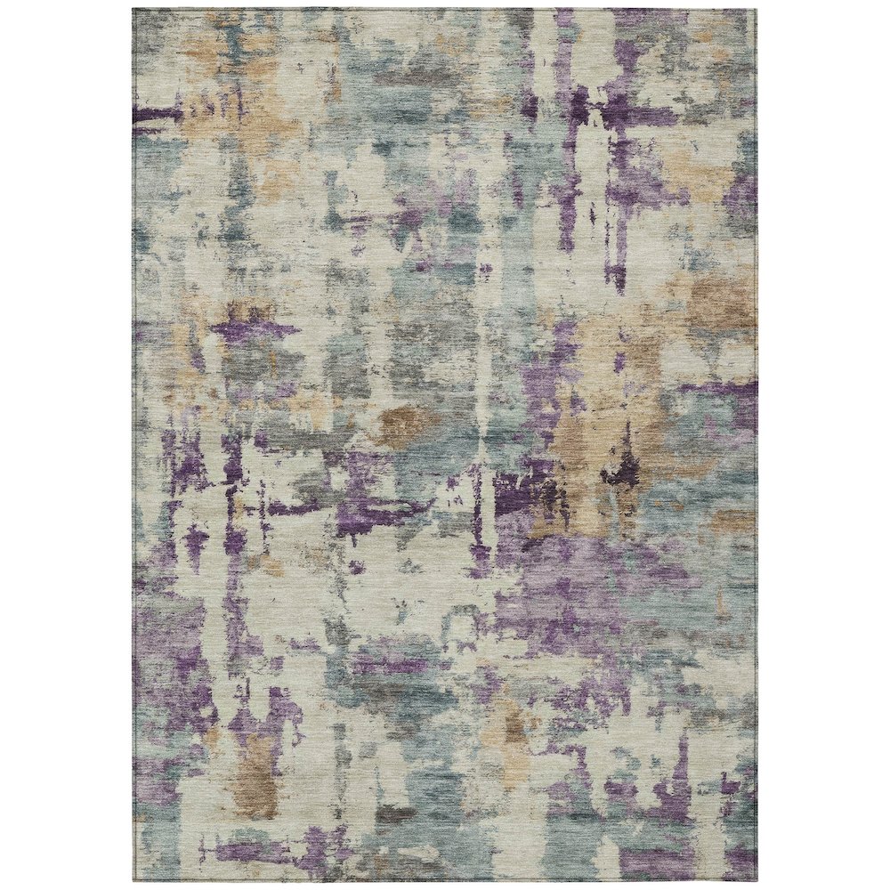 Machine Washable Indoor/Outdoor Chantille ACN2072 Linen 3' x 5' Rug. Picture 1