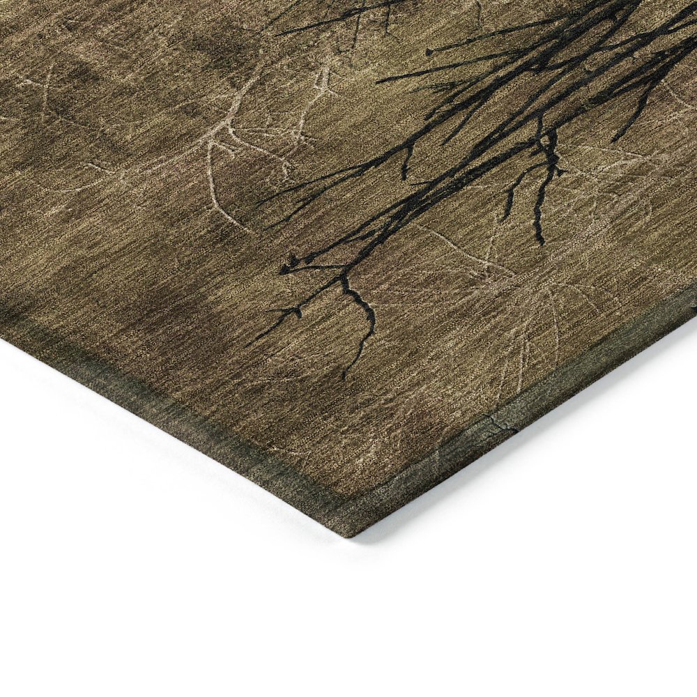 Machine Washable Indoor/Outdoor Chantille ACN2083 Brown 2'3" x 7'6" Runner Rug. Picture 3
