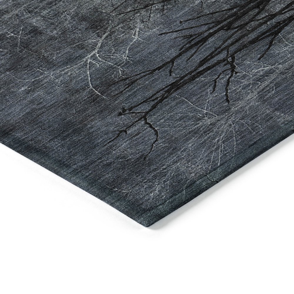 Machine Washable Indoor/Outdoor Chantille ACN2083 Charcoal 2'3"x7'6" Runner Rug. Picture 3