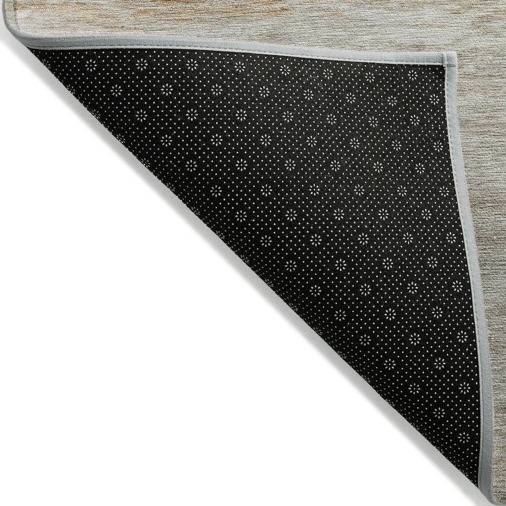 Machine Washable Indoor/Outdoor Chantille ACN2084 Taupe 2'3" x 7'6" Runner Rug. Picture 2