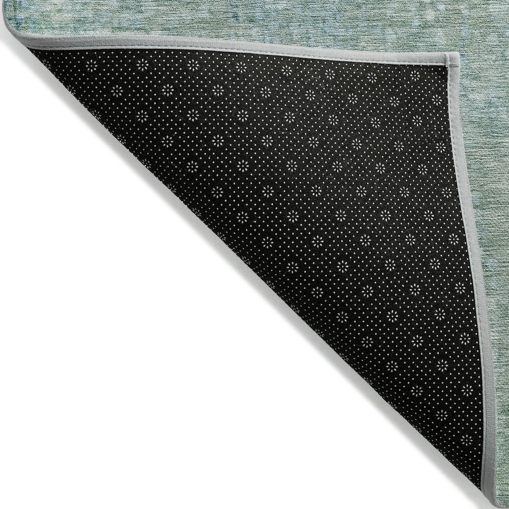 Machine Washable Indoor/Outdoor Chantille ACN2087 Teal 2'3" x 7'6" Runner Rug. Picture 2