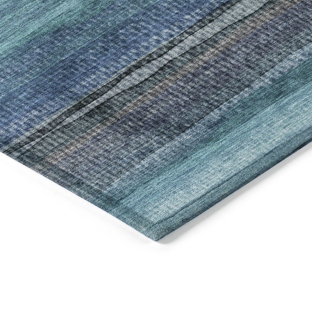 Machine Washable Indoor/Outdoor Chantille ACN2093 Teal 2'3" x 7'6" Runner Rug. Picture 3
