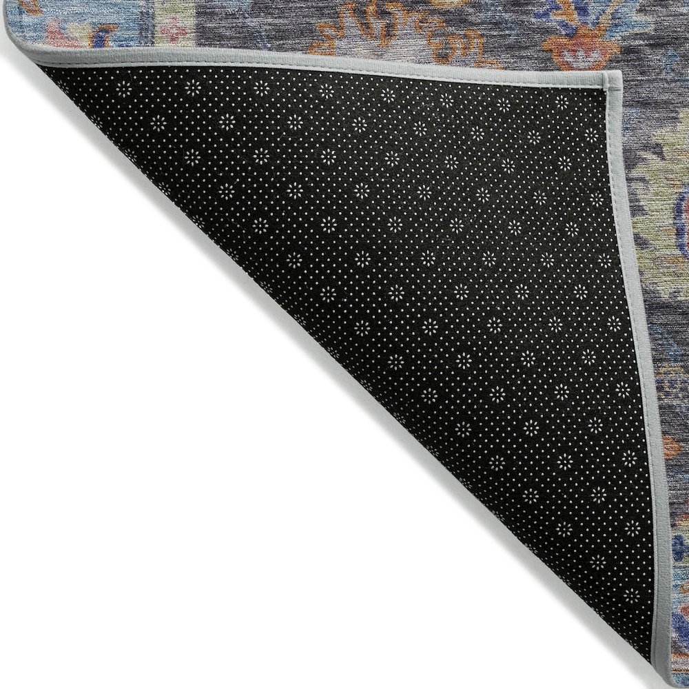 Machine Washable Indoor/Outdoor Chantille ACN2104 Gray 2'3" x 7'6" Runner Rug. Picture 2