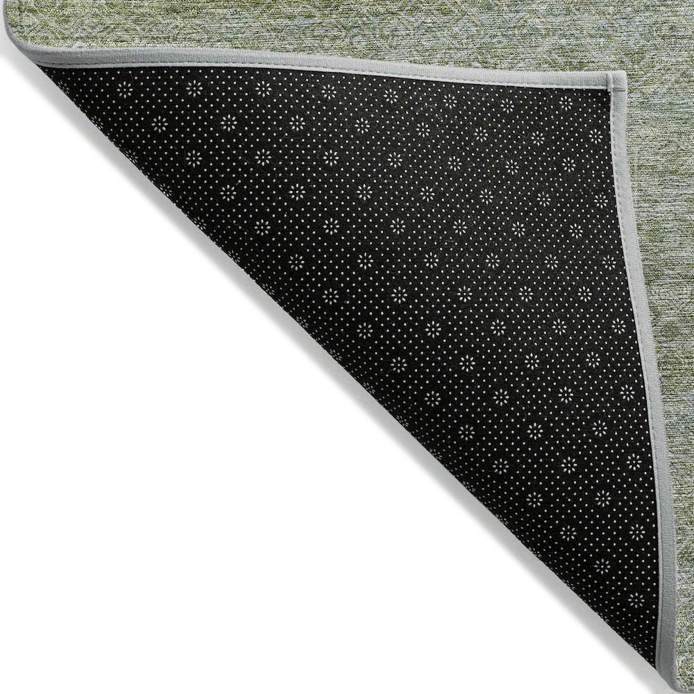 Machine Washable Indoor/Outdoor Chantille ACN2105 Sage 2'3" x 7'6" Runner Rug. Picture 2