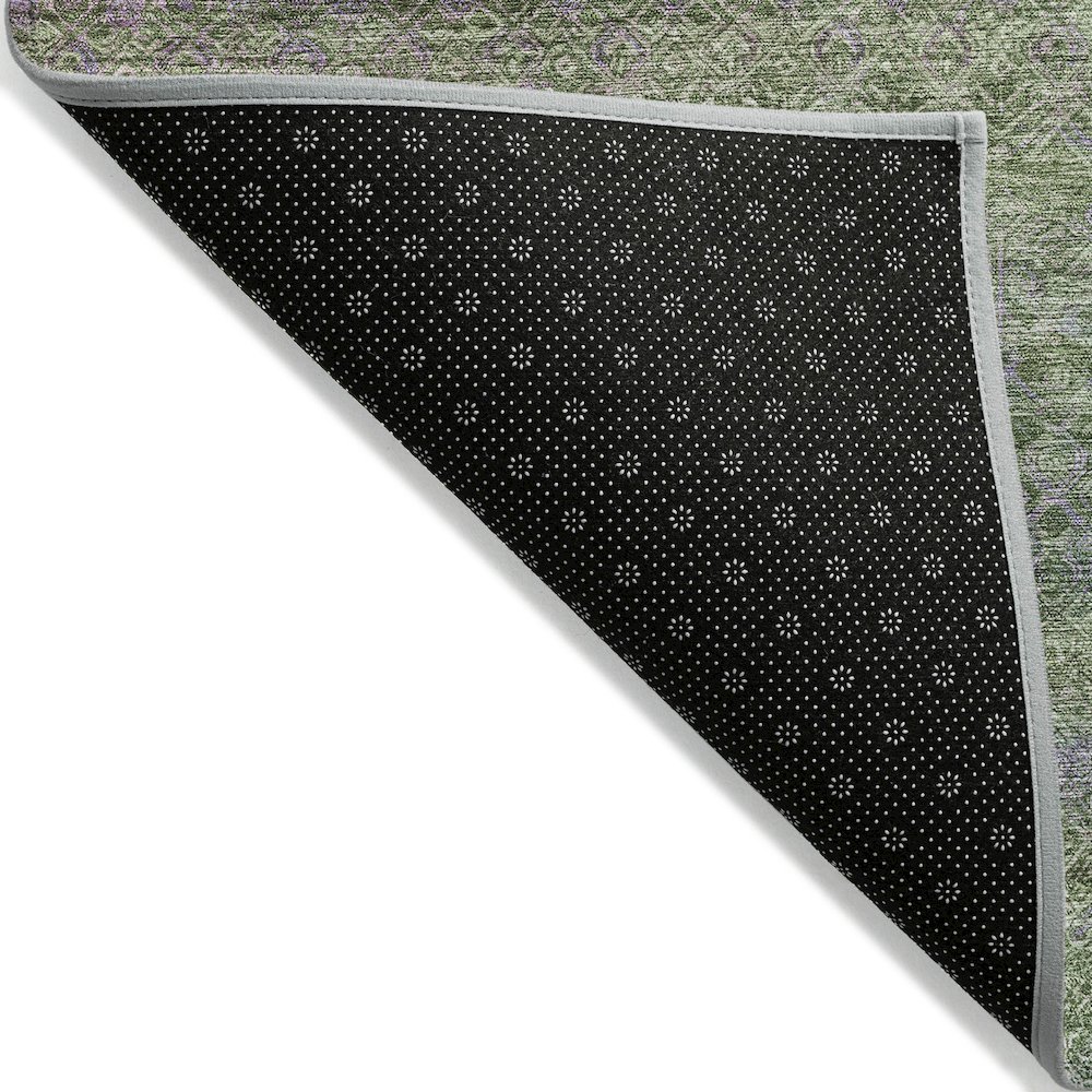 Machine Washable Indoor/Outdoor Chantille ACN2106 Olive 2'3" x 7'6" Runner Rug. Picture 2