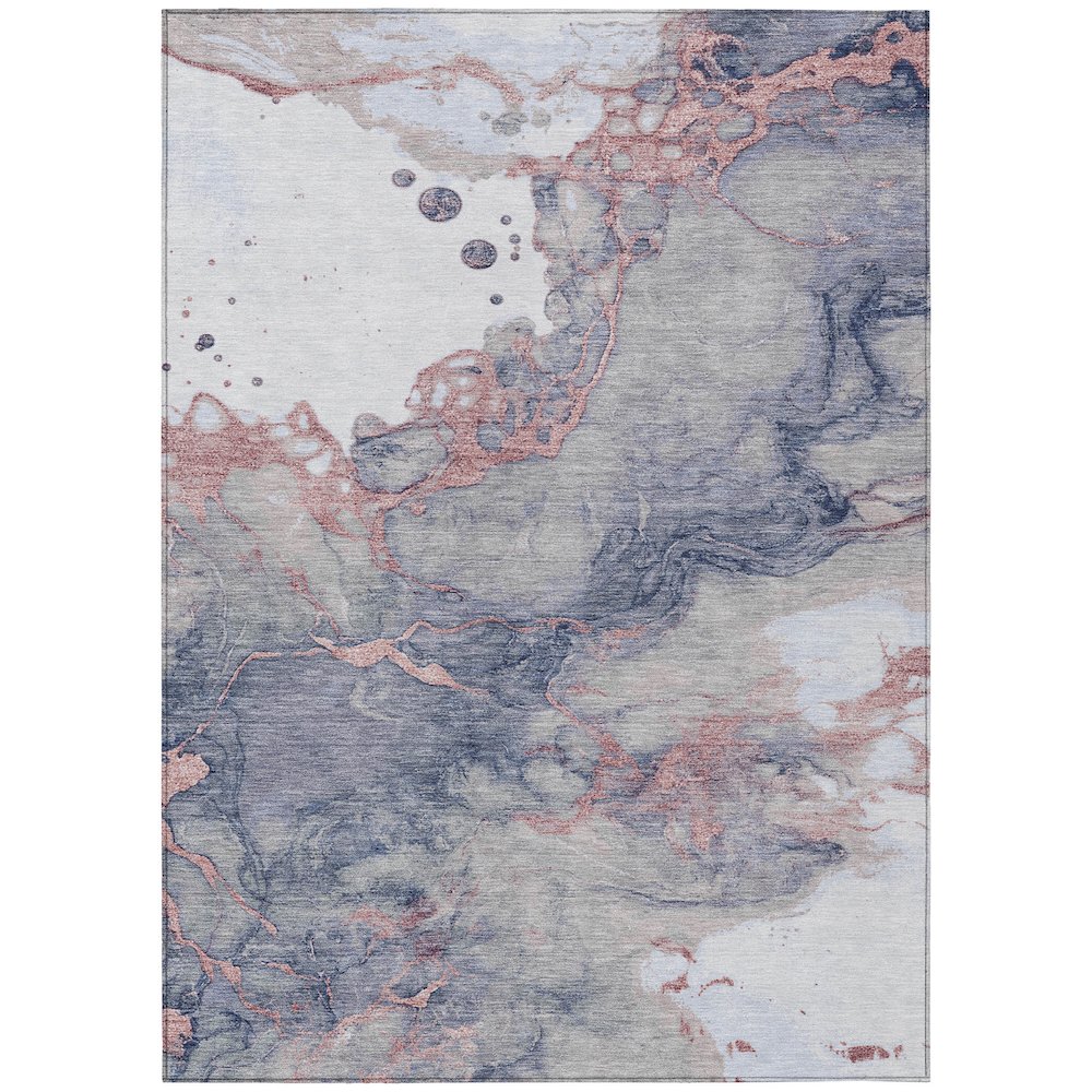 Machine Washable Indoor/Outdoor Chantille ACN2110 Blush 3' x 5' Rug. Picture 1