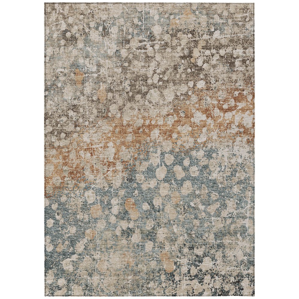 Machine Washable Indoor/Outdoor Chantille ACN2113 Putty 3' x 5' Rug. Picture 1