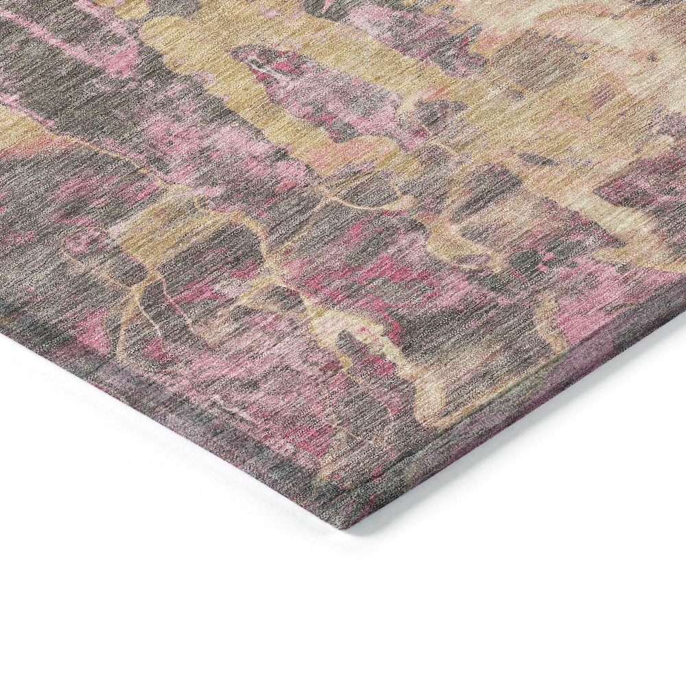 Machine Washable Indoor/Outdoor Chantille ACN2120 Blush 2'3" x 7'6" Runner Rug. Picture 3