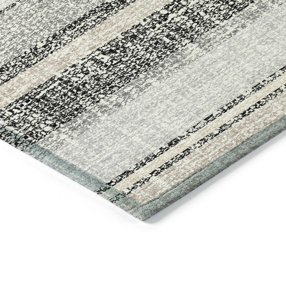 Machine Washable Indoor/Outdoor Chantille ACN2122 Black 2'3" x 7'6" Runner Rug. Picture 3