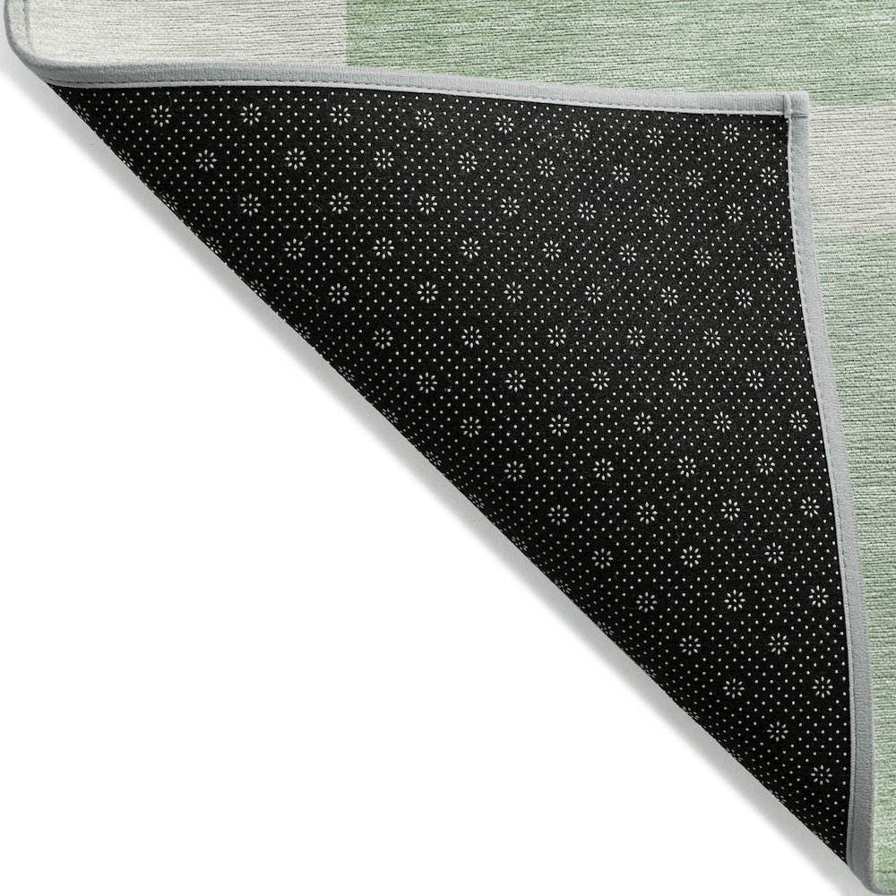 Machine Washable Indoor/Outdoor Chantille ACN2131 Green 2'3" x 7'6" Runner Rug. Picture 2