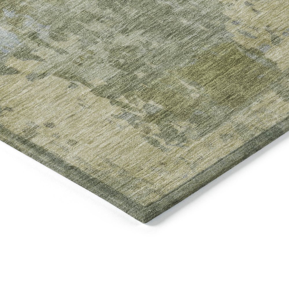 Machine Washable Indoor/Outdoor Chantille ACN2143 Green 2'3" x 7'6" Runner Rug. Picture 3