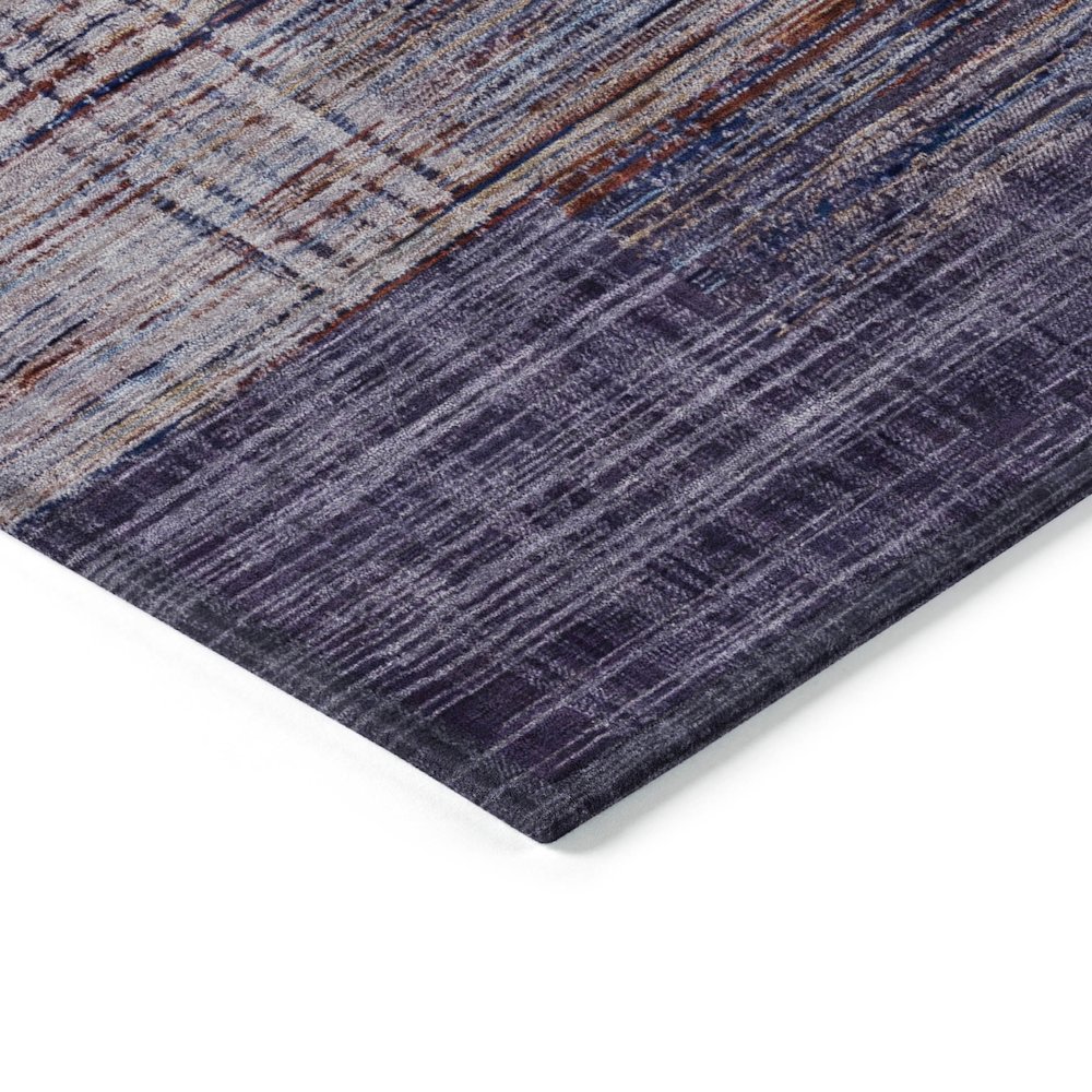 Machine Washable Indoor/Outdoor Chantille ACN2149 Plum 2'3" x 7'6" Runner Rug. Picture 3