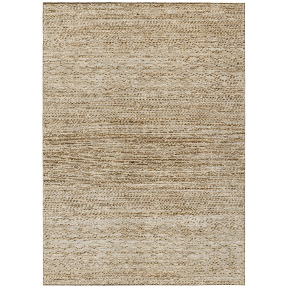 Machine Washable Indoor/Outdoor Chantille ACN2150 Beige 3' x 5' Rug. Picture 1
