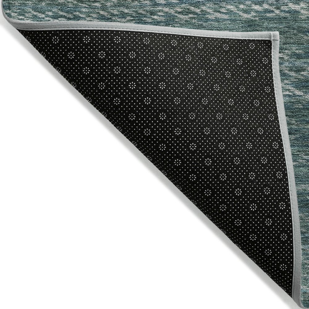 Machine Washable Indoor/Outdoor Chantille ACN2150 Teal 2'3" x 7'6" Runner Rug. Picture 2