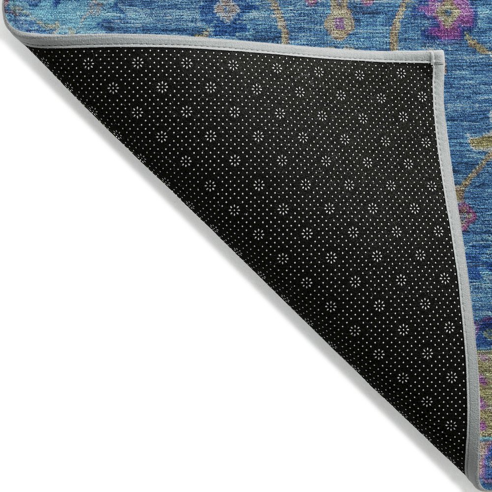 Machine Washable Indoor/Outdoor Chantille ACN2151 Blue 2'3" x 7'6" Runner Rug. Picture 2