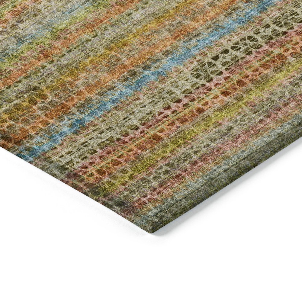 Machine Washable Indoor/Outdoor Chantille ACN2155 Coral 2'3" x 7'6" Runner Rug. Picture 3
