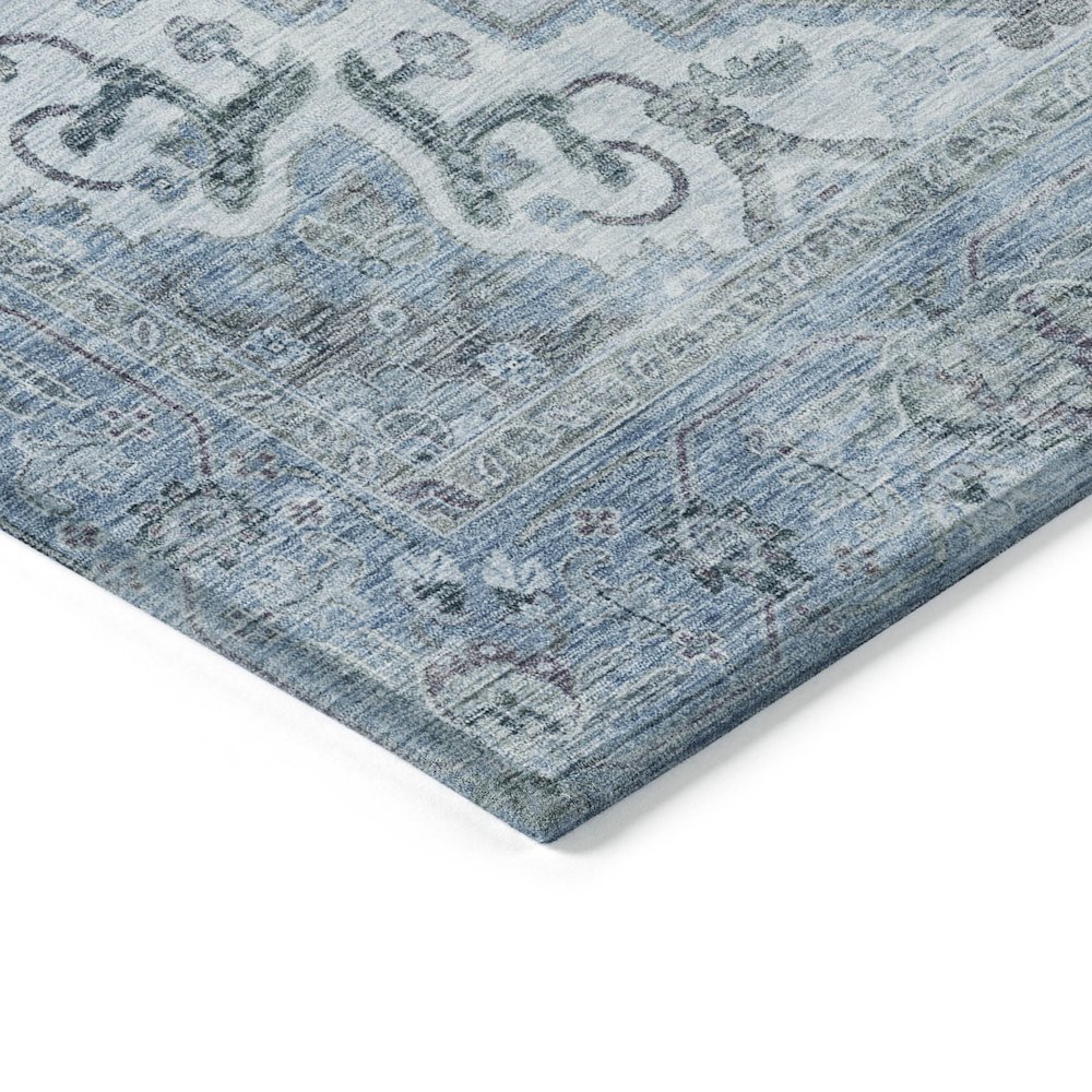 Machine Washable Indoor/Outdoor Chantille ACN2164 Sky 2'3" x 7'6" Runner Rug. Picture 3