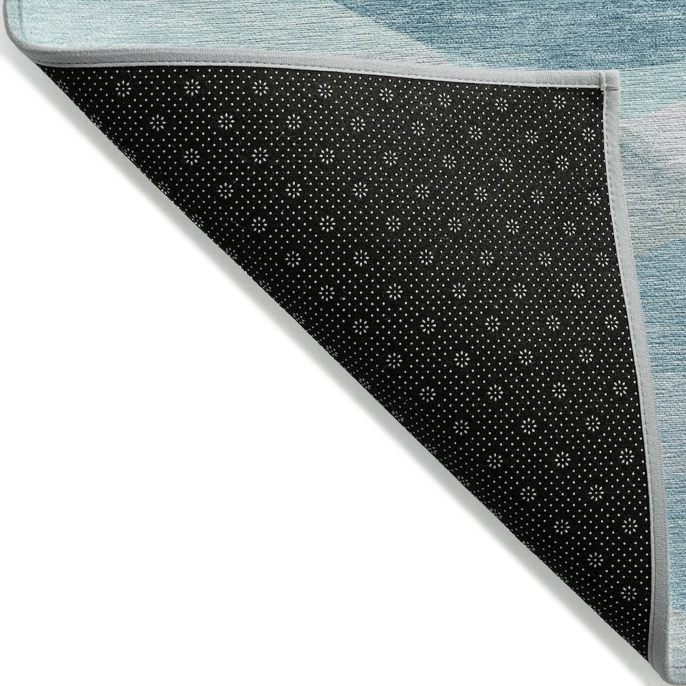 Machine Washable Indoor/Outdoor Chantille ACN2168 Teal 2'3" x 7'6" Runner Rug. Picture 2