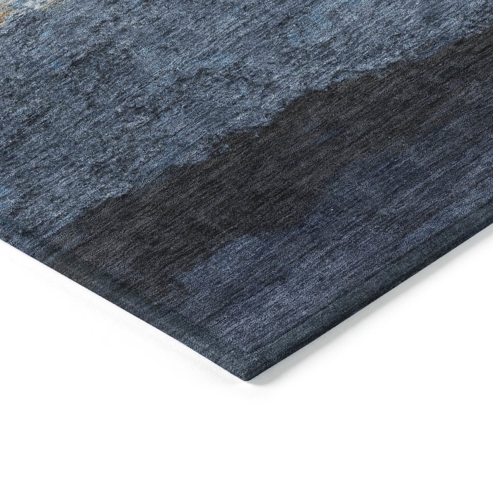 Machine Washable Indoor/Outdoor Chantille ACN2169 Blue 2'3" x 7'6" Runner Rug. Picture 3