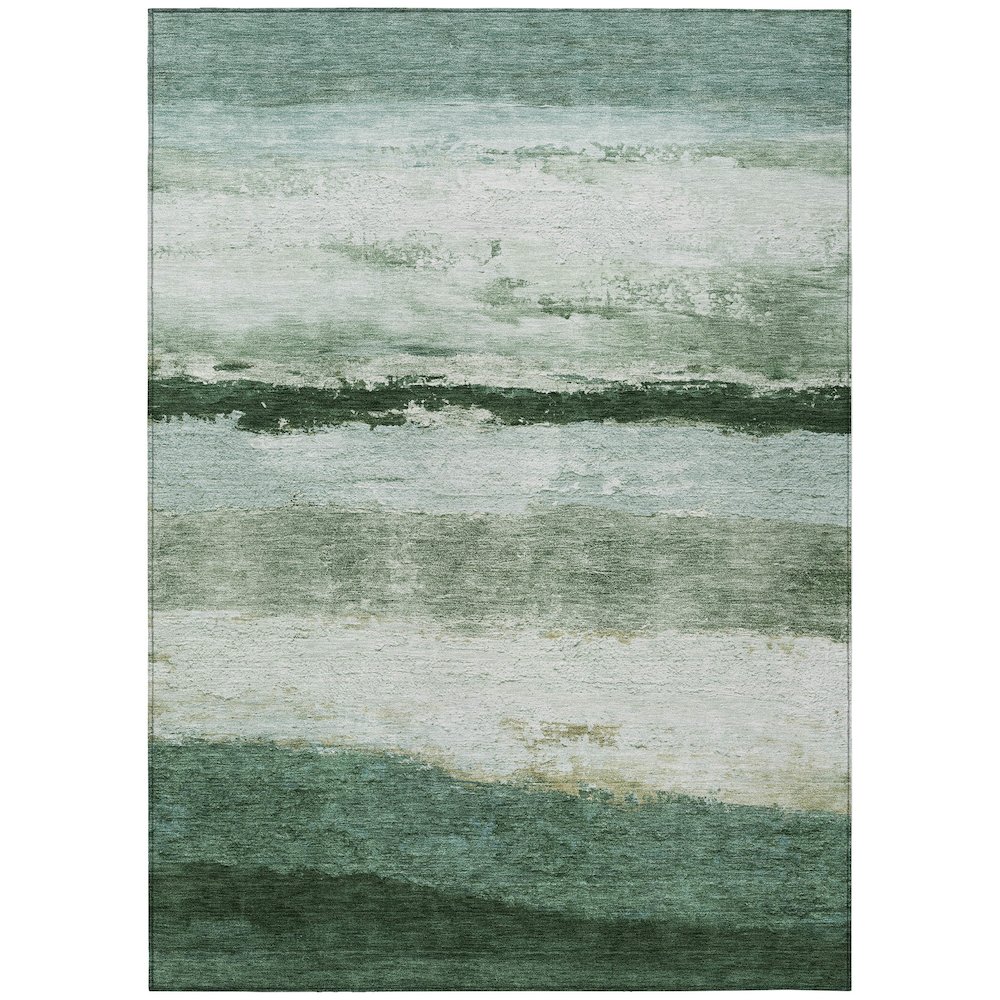 Machine Washable Indoor/Outdoor Chantille ACN2169 Fern 3' x 5' Rug. Picture 1
