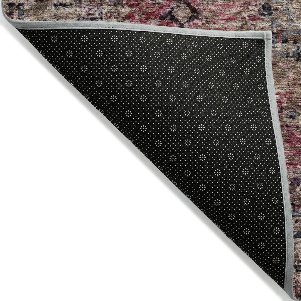 Machine Washable Indoor/Outdoor Chantille ACN2170 Pink 2'3" x 7'6" Runner Rug. Picture 2