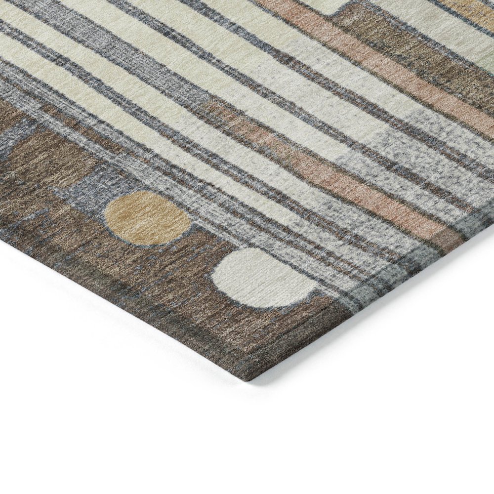 Machine Washable Indoor/Outdoor Chantille ACN2189 Brown 2'3" x 7'6" Runner Rug. Picture 3