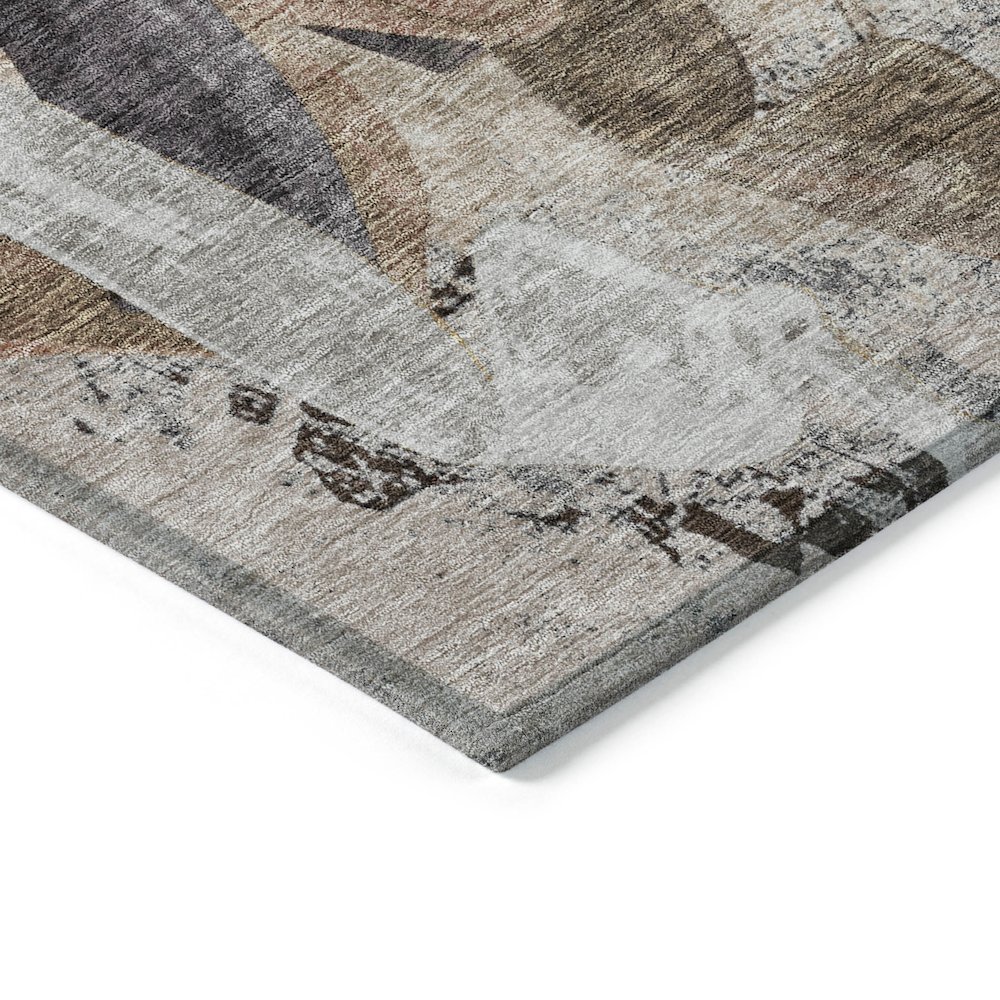 Machine Washable Indoor/Outdoor Chantille ACN2191 Taupe 2'3" x 7'6" Runner Rug. Picture 3
