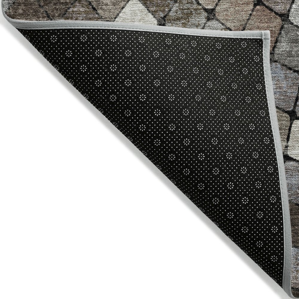 Machine Washable Indoor/Outdoor Chantille ACN2216 Brown 2'3" x 7'6" Runner Rug. Picture 2