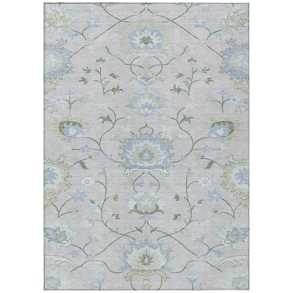 Machine Washable Indoor/Outdoor Chantille ACN2291 Ivory 3' x 5' Rug. Picture 1