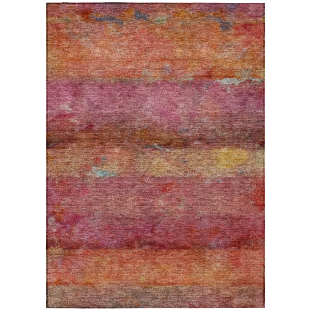 Machine Washable Indoor/Outdoor Chantille ACN2311 Pink 3' x 5' Rug. Picture 1
