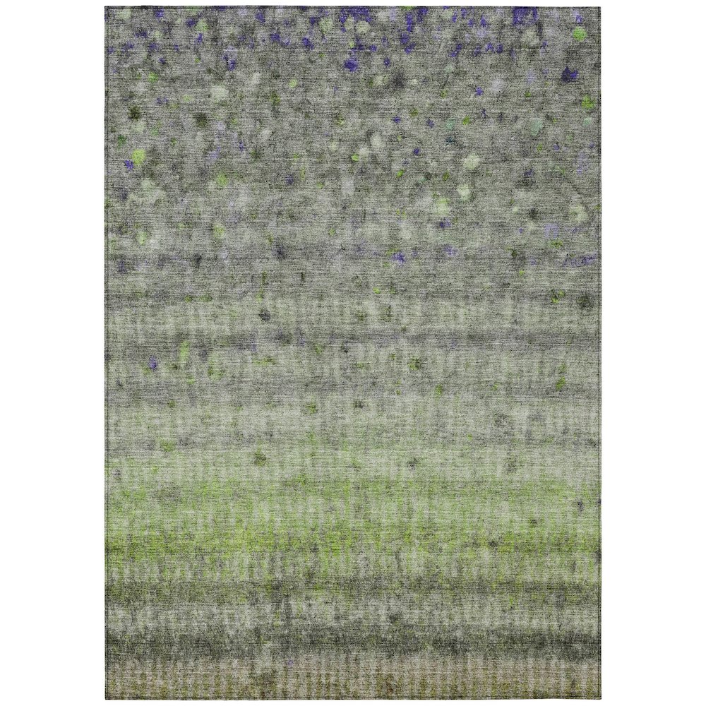 Machine Washable Indoor/Outdoor Chantille ACN2315 Green 3' x 5' Rug. Picture 1