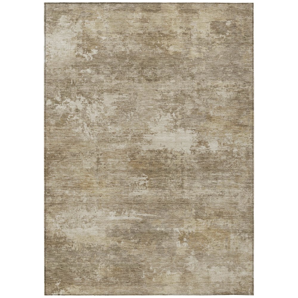 Machine Washable Indoor/Outdoor Chantille ACN2369 Brown 3' x 5' Rug. Picture 1