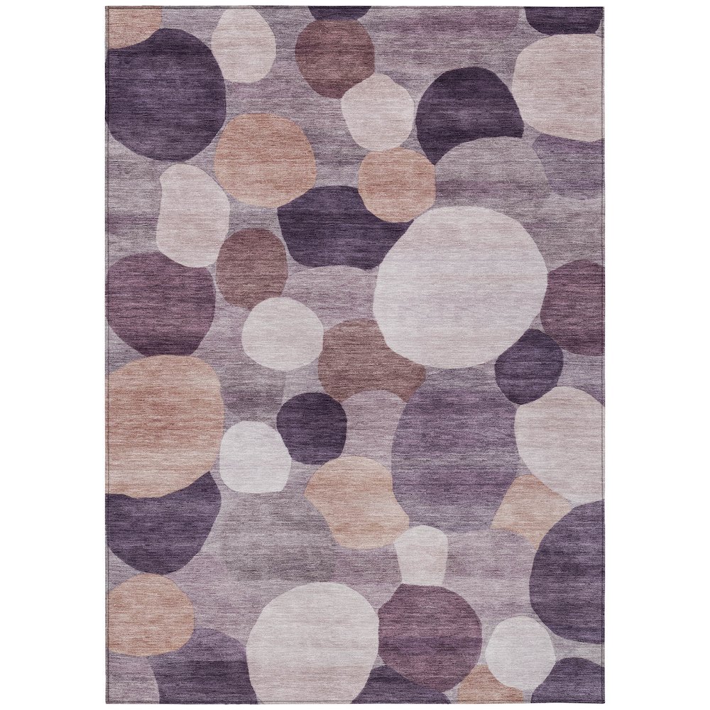 Machine Washable Indoor/Outdoor Chantille ACN2375 Purple 3' x 5' Rug. Picture 1