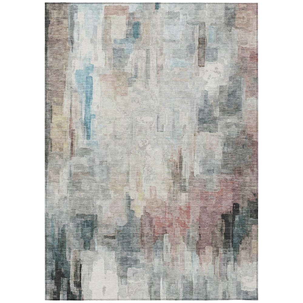 Machine Washable Indoor/Outdoor Chantille ACN2668 Ivory 3' x 5' Rug. Picture 1