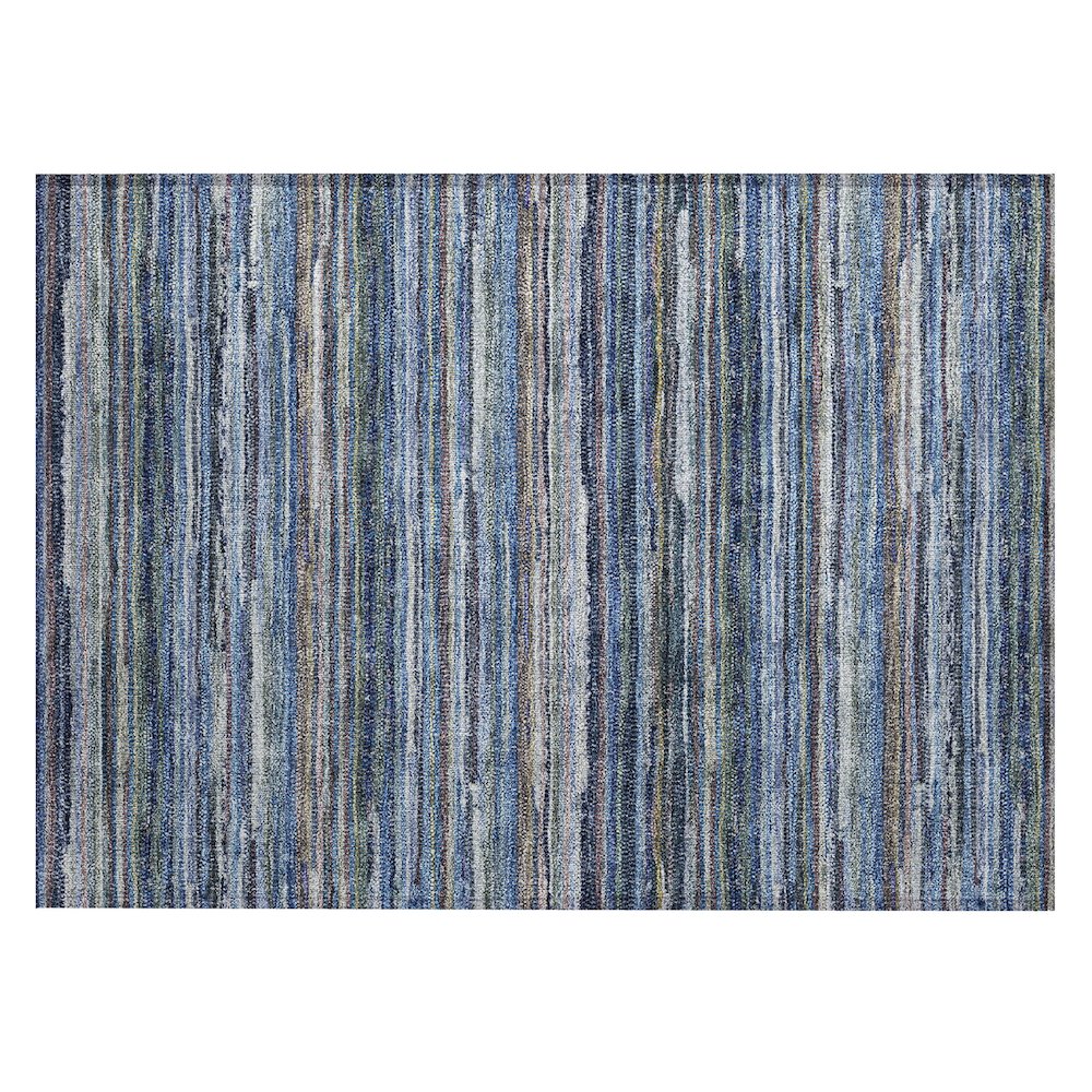 Machine Washable Indoor/Outdoor Chantille ACN2717 Blue 2'6" x 3'10" Rug. Picture 1