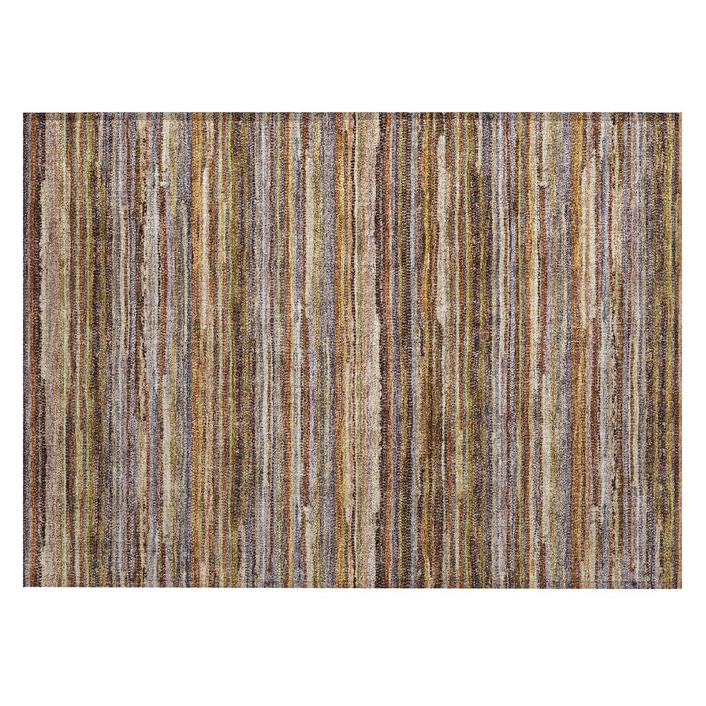 Machine Washable Indoor/Outdoor Chantille ACN2717 Orange 2'6" x 3'10" Rug. Picture 1