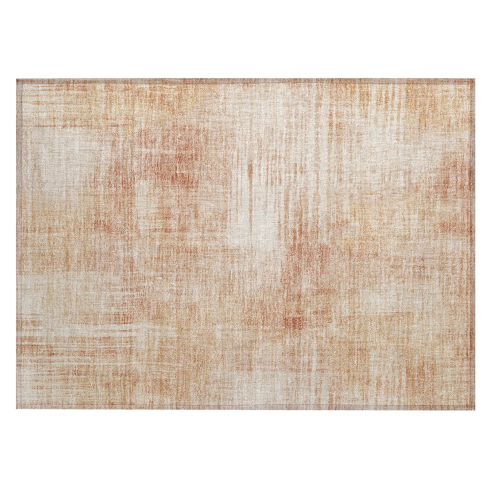 Machine Washable Indoor/Outdoor Chantille ACN2718 Orange 2'6" x 3'10" Rug. Picture 1