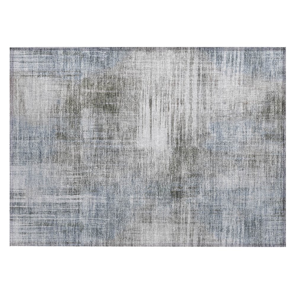 Machine Washable Indoor/Outdoor Chantille ACN2718 Brown 2'6" x 3'10" Rug. Picture 1