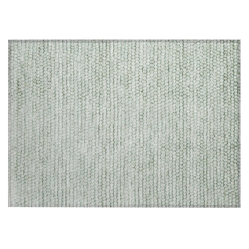 Machine Washable Indoor/Outdoor Chantille ACN2719 Green 2'6" x 3'10" Rug. Picture 1