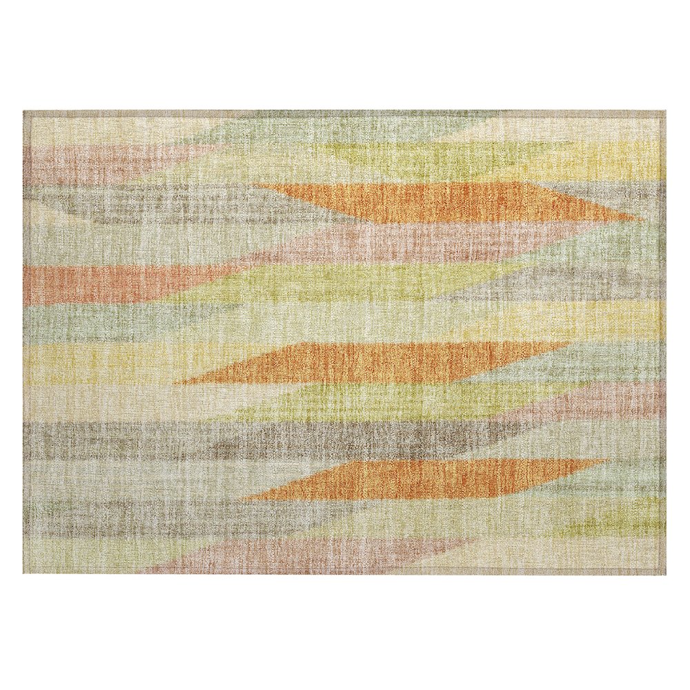 Machine Washable Indoor/Outdoor Chantille ACN2720 Gold 2'6" x 3'10" Rug. Picture 1